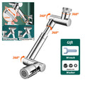 1440° Scalable Metal Faucet Aerator Splash-Proof Bathroom Tap Bubbler Filter Nozzle Water Saving Extender for Kitchen