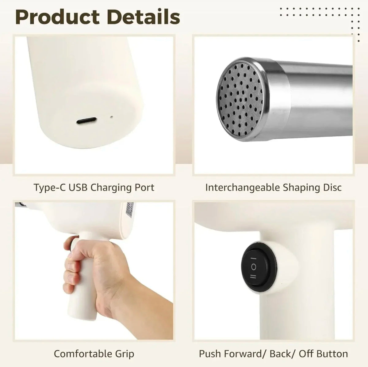 Multifunctional Handheld Noodle Press Electric Pasta Maker Kitchen Tool for DIY Homemade Pasta and Noodles
