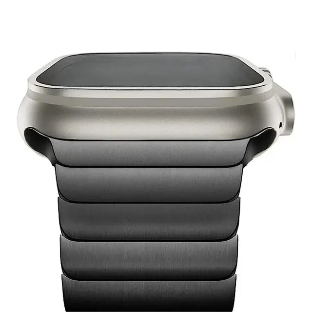 Luxury Stainless Steel Strap For Apple Watch Series 9 8 7 45mm 41mm 44 40 mm Link Bracelet Iwatch Ultra 2 49mm IWatch Metal Band