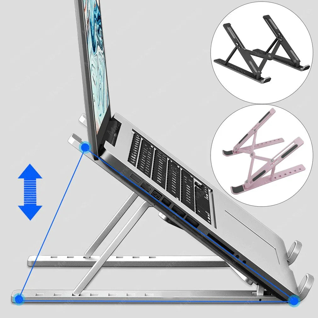 Laptop Stand Portable Foldable Notebook Bracket Adjustable Computer Monitor Holder For Macbook Air iPad Tablets Base Accessories