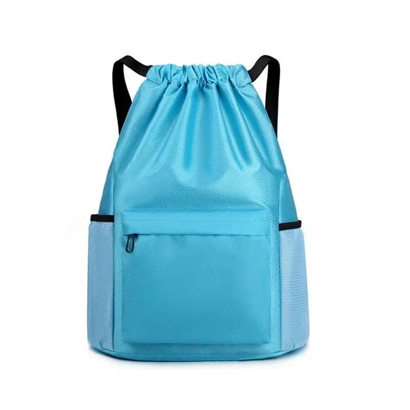 Sports Drawstring Backpack String Bag Sackpack With Large Capacity Gym Swim Beach For Women And Men To Hold Daily