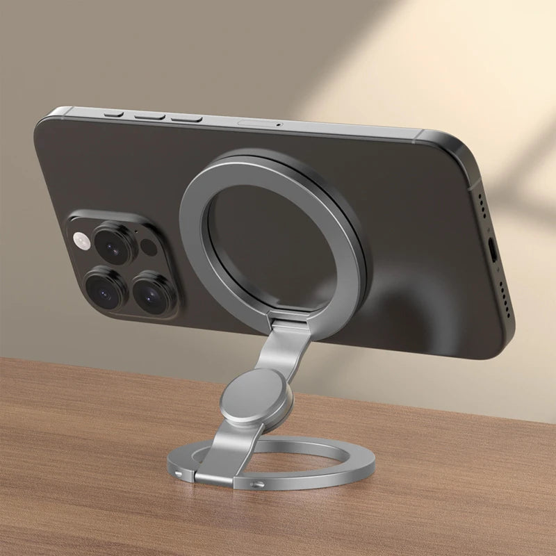 Foldable Double-Sided For Magsafe iPhone Holder 360° Rotating Stand with Strong Magnet Finger Grip for iPhone 17/16/15/14/13