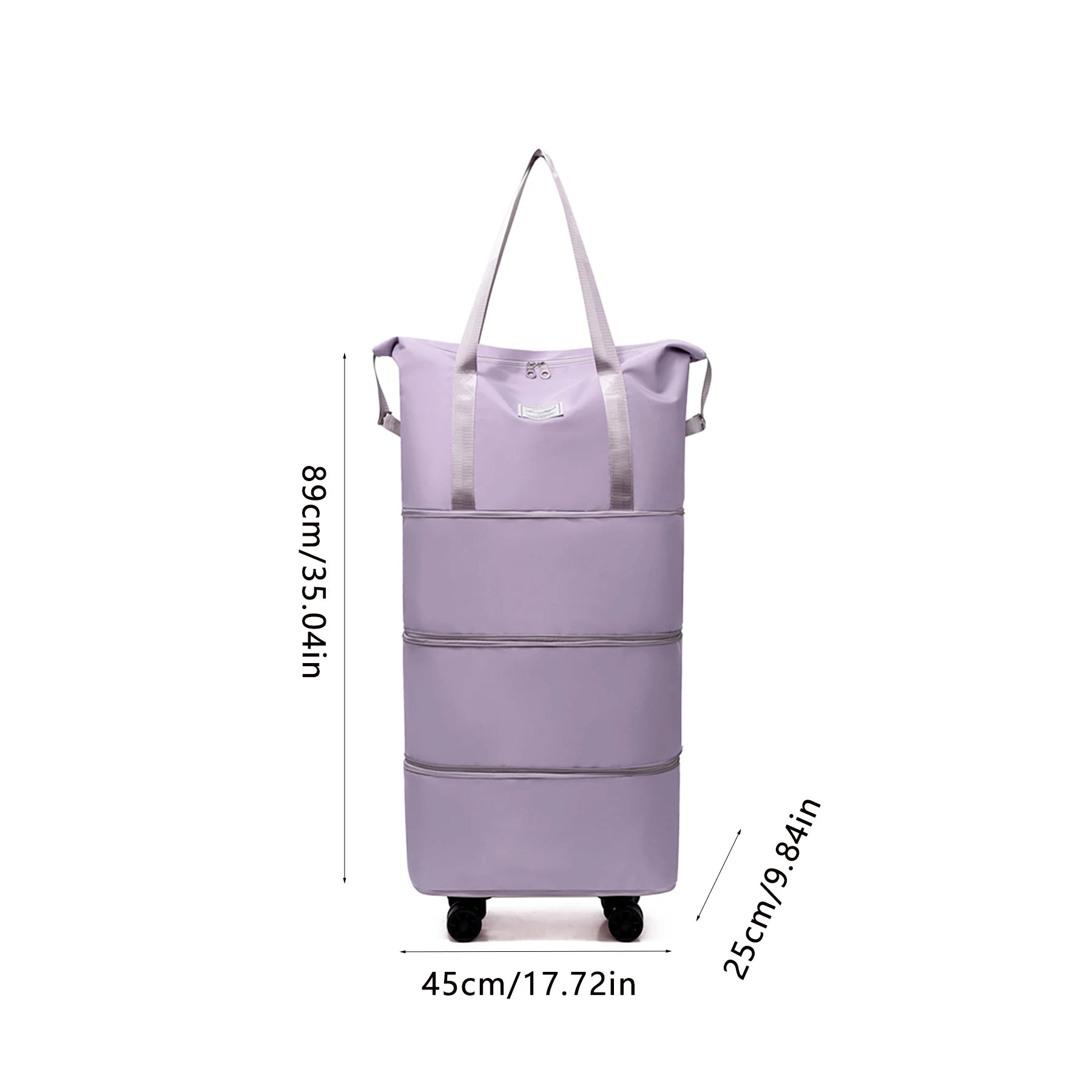 Giant Rolling Travel Duffel Bag - Spacious, Lightweight Luggage Bag With Wheels Portable Overnight Bag, Weekend Travel Bag