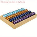 1Pc Bamboo Coffee Pod Holder Drawer Insert for Counter Compatible with Nespresso Vertuo Capsules