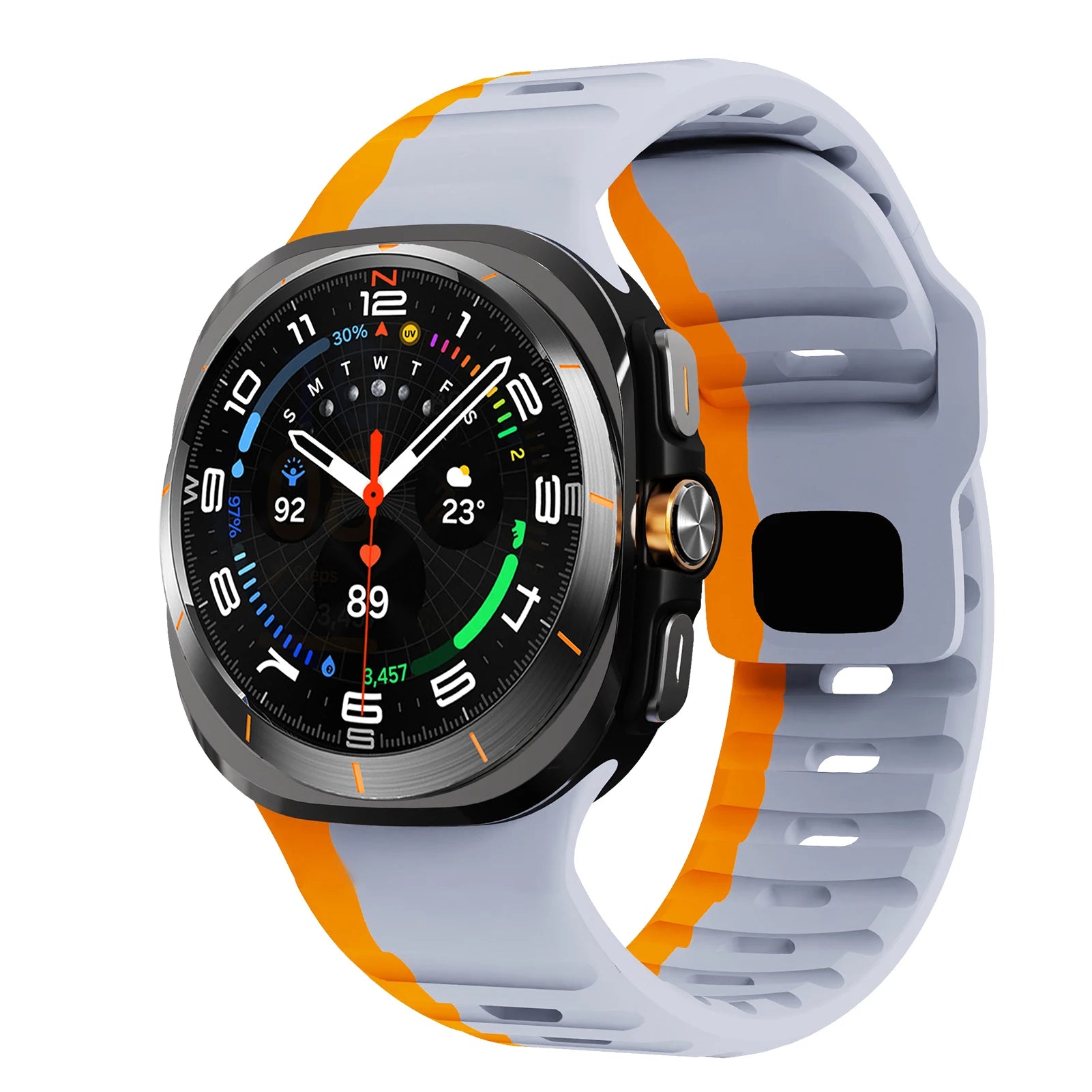 For Samsung Galaxy Watch 7 Ultra Strap 47mm Accessories correa Sport Silicone Bracelet For Samsung Galaxy Watch ultra band 47 mm