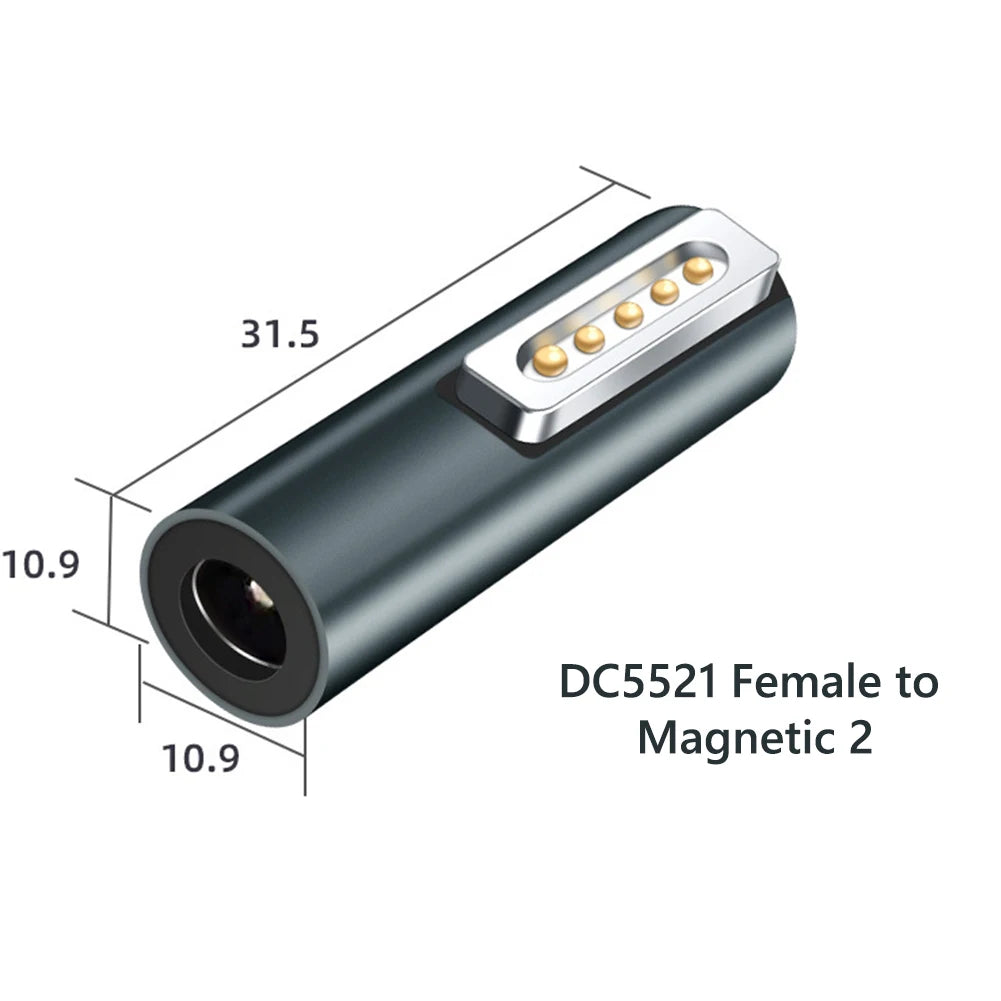 Type C Magnetic USB PD Adapter Connector For Type-C Female to Magnetic 2 USB C Female Magnet Plug Converter for MacBook Air/Pro