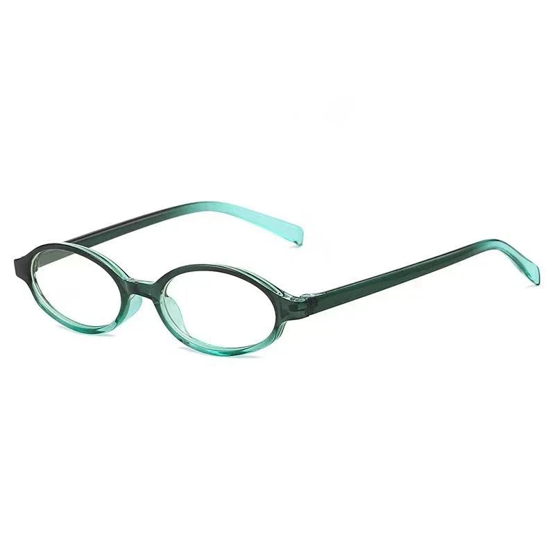 Unisex Small Frame Minus Diopter Eyeglasses Fashion Oval High Definition Myopia Eyewear Ultra Light Near Sight Goggle 0 To -4.0