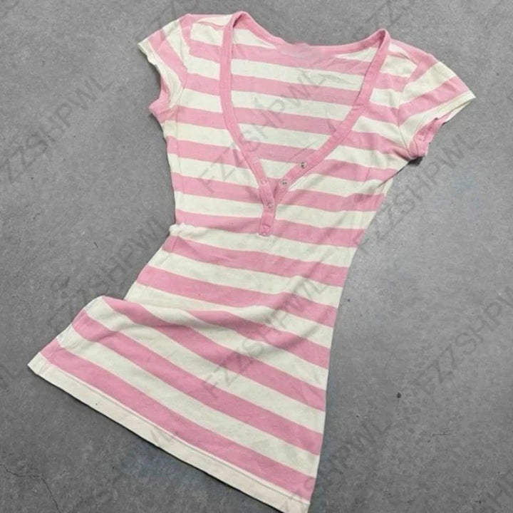 Women's suspenders stripe pattern casual Y2K retro Harajuku fashion new street punk sweet hip hop cute hottie baby crop tops emo