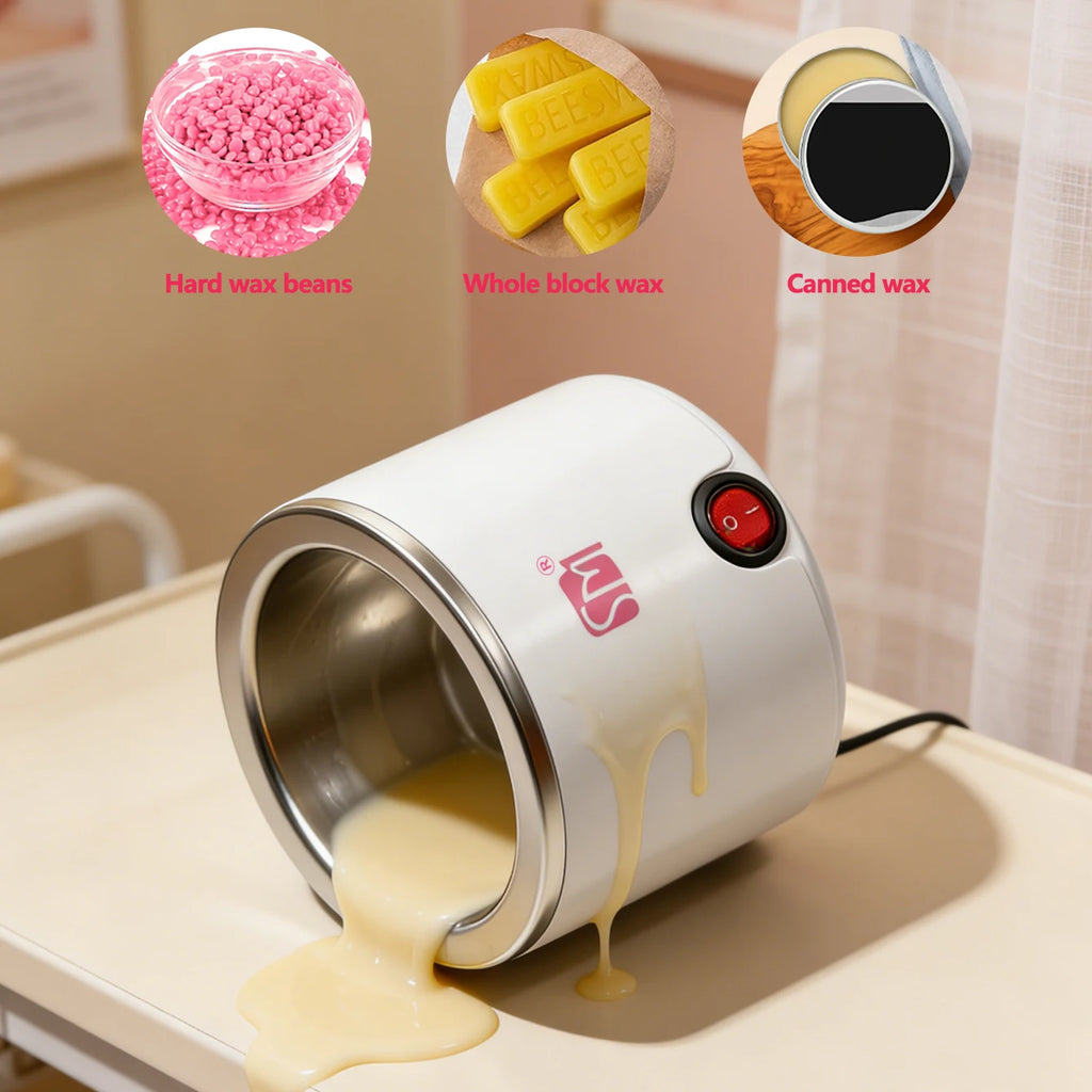 LULAA Waxing Wax Warmer for Hair Removal Quick Heating Wax Melt Warmer Easy to Use at Home Waxing Kit for Women Use