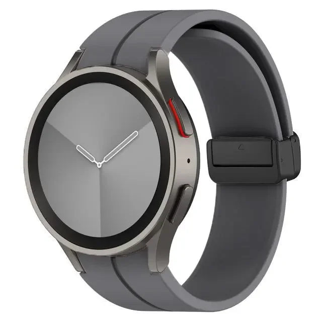 Original Silicone Band for Samsung Galaxy Watch 6 5 4 Classic Strap 47mm 43mm 44mm 40mm Magnetic Buckle Galaxy Watch 5 Pro 45mm