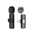 KEBIDUMEI Wireless Lavalier Microphone for Smartphones Computers Cameras Noise Reduction Collar Microphone Type-C Port Adapter