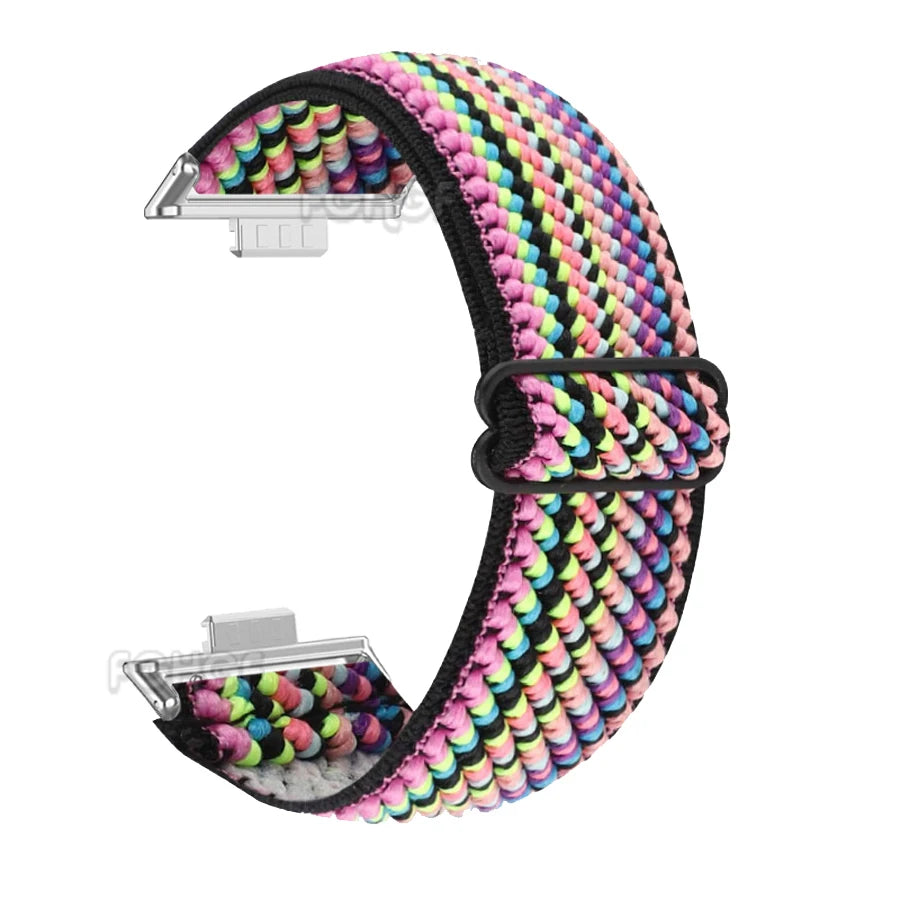 Elastic Nylon Loop Watch Band For Huawei Watch Fit 4 Pro Strap Replacement Wristband For Huawei Fit 3 Bracelet Correa Accessorie