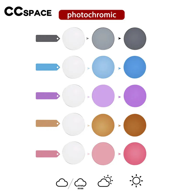 Photochromic Optical Lens Grey A Pair Prescription Aspheric Myopia Presbyopia Scratch-Resistant 1.56 Index Color Eyeglasses