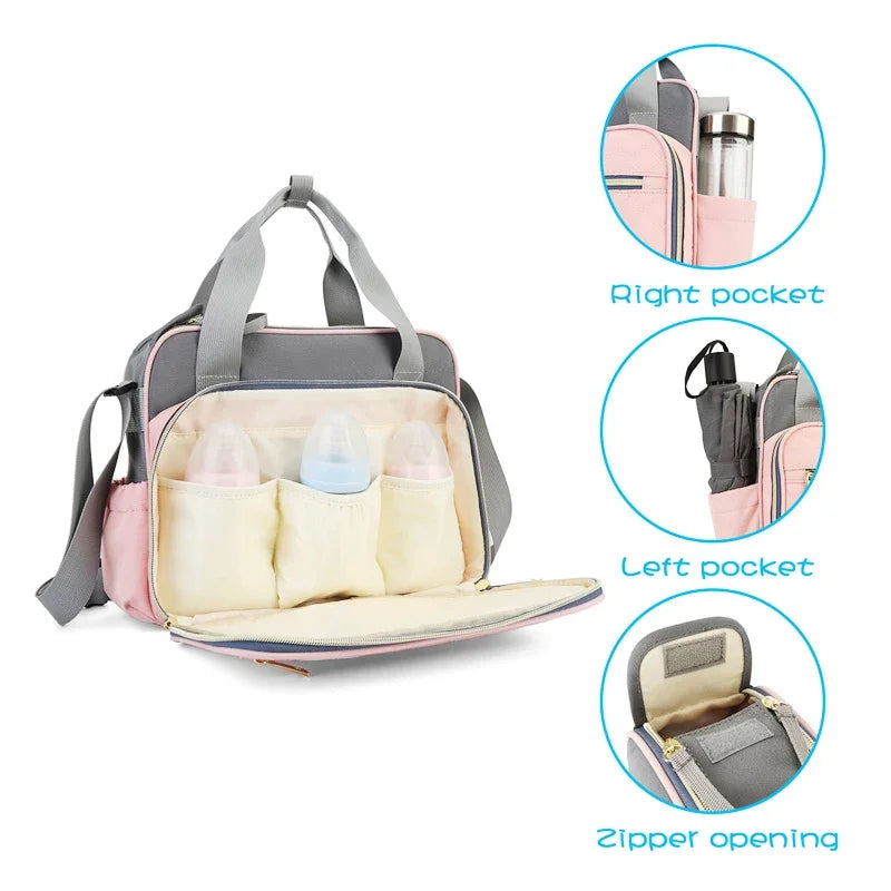 Diaper Bag Large Capacity Messenger Travel Bag New Style Waterproof Multifunctional Maternity Mother Baby Stroller Bags