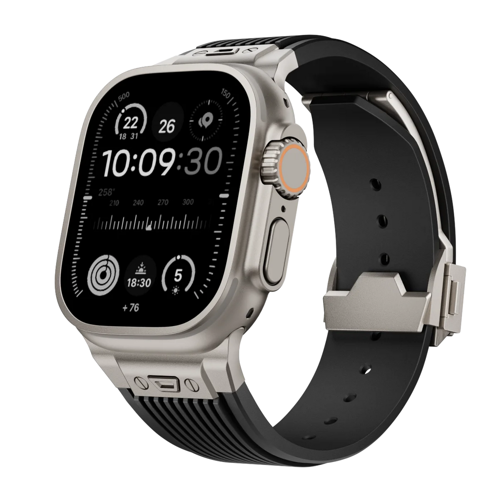 Silicone Sports Strap for Apple Watch Ultra 2/1 49mm Series 9 8 7 45mm 44mm Rubber Band for IWatch 6 5 4 3 Se 44mm 42mm Bracelet