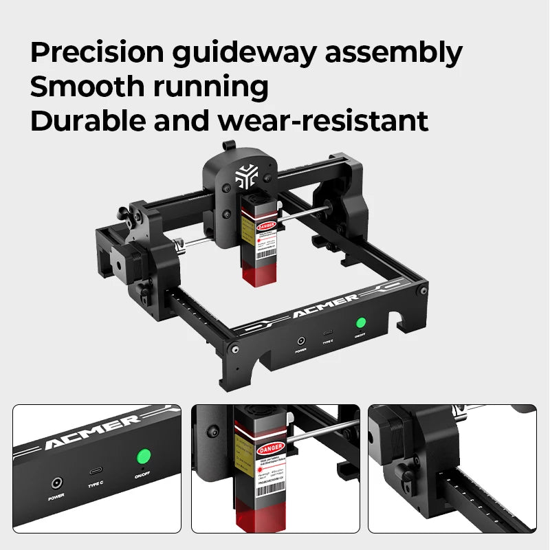 ACMER Mini Portable Laser Engraver High Precision CNC Cutting Tools Engraving Machine DIY for Logo Wood Glass Acrylc Beginner