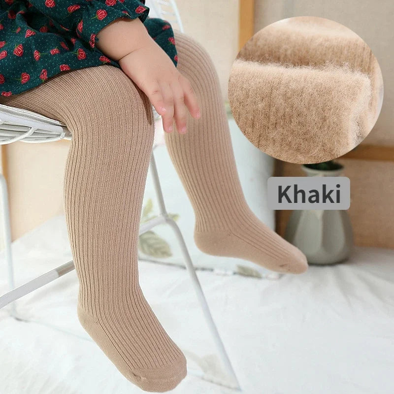 New Thicken Girls Tights for Winter Autumn 1 Pcs Warm Baby Girls Clothing Children Stockings 0-6 Years Old Solid Kids Pantyhose