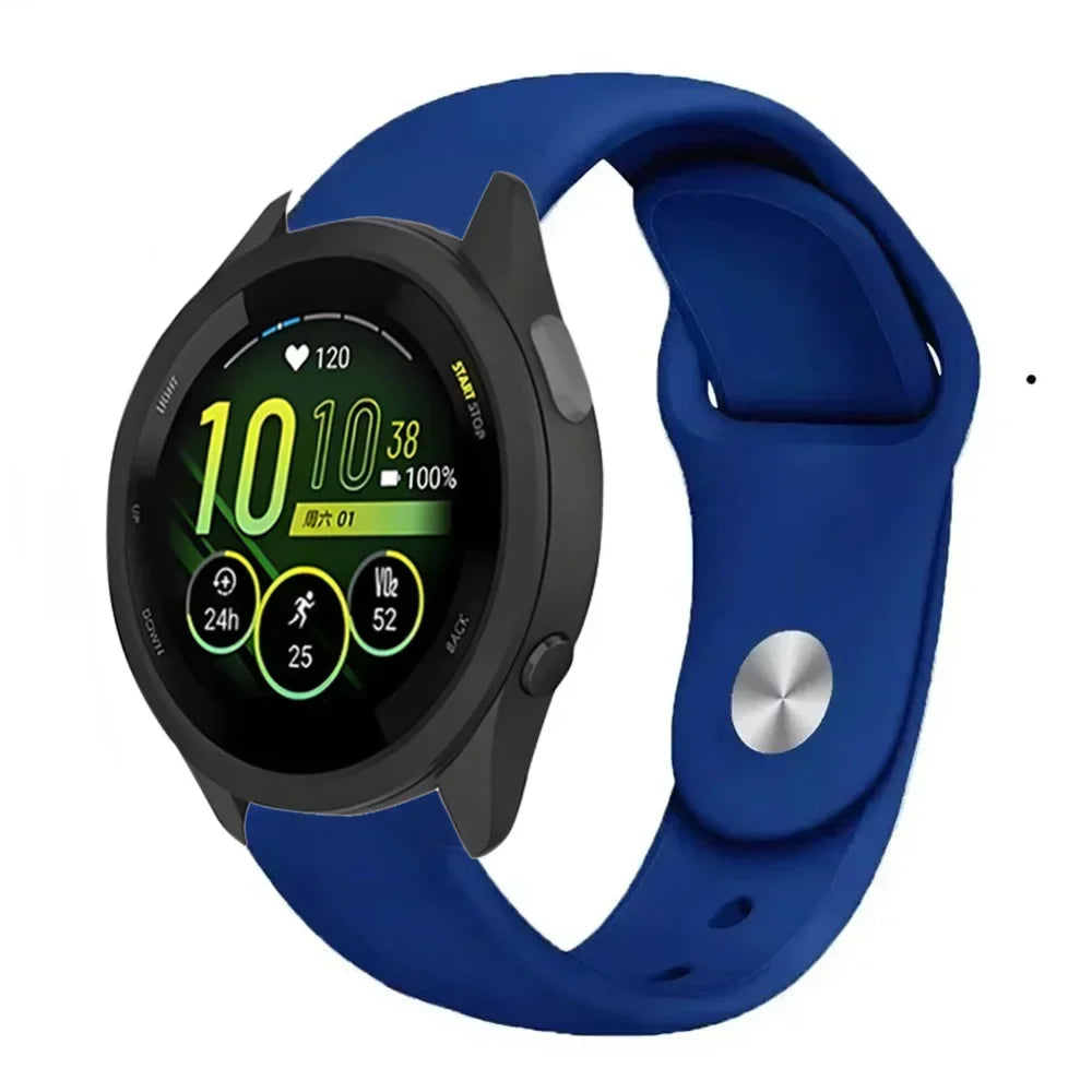 18/20/22mm Soft Silicone Strap For Gramin Forerunner 55 165 645 965 255/265 bracelet Accessories Wristband Garmin Venu 3S Correa