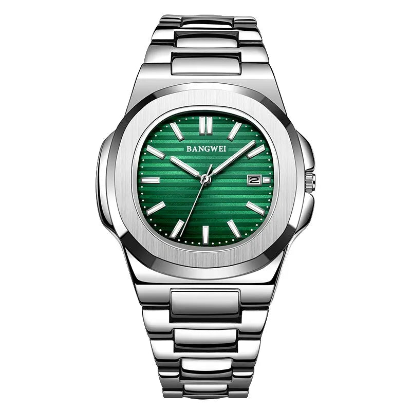 2024 New Luxury Men Quartz Watches 30M Waterproof Automatic Date Watch Man Stainless Steel Sport Chronograph Watch for Men Clock