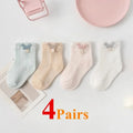 Baby Cartoon Socks – Four-Pair Set