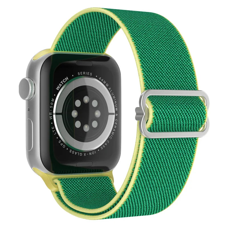Scrunchie Strap for Apple watch Ultra 49mm band 45mm 44/46mm 41mm Adjustable Nylon Loop bracelet iWatch serie se 6 7 8 9 10 11