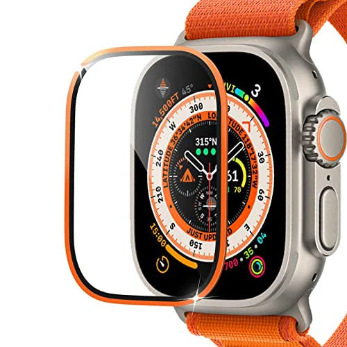 Screen Protector Glass for Apple Watch Ultra 2 49mm Metal Tempered Frame Film Anti-Scratch IWatch Series Ultra 49 mm Accessories