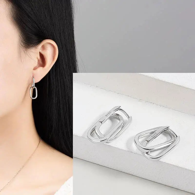 925 Sterling Silver Star Earring for Women Girl Personal Originality Trend Hip Hop Neutral Jewelry Gift Dropshipping