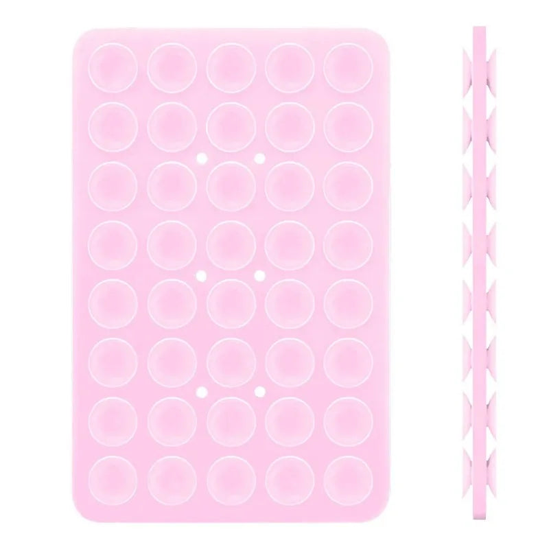 Double Side Silicone Suction Pad for Mobile Phone Fixture Suction Cup Adhesive Silicone Rubber Sucker Pad for Fixed Pad