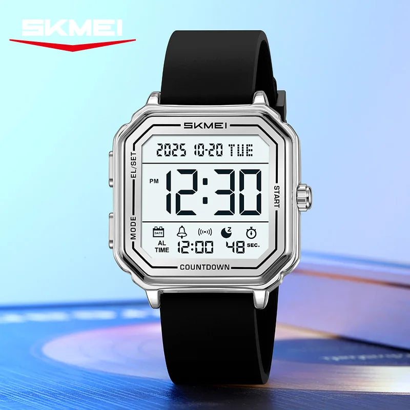 SKMEI 2559 Sport Back Light Display Casual Business Watch for Man Chronograph Digital Wristwatch 2Time Mens Clock Reloj Hom