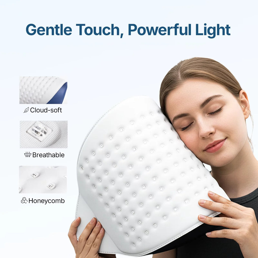 Hello Face L6 LED Light Mask 720pcs 630nm Red Light & 850nm NIR Light Skin-friendly Fabric Body Care Machine
