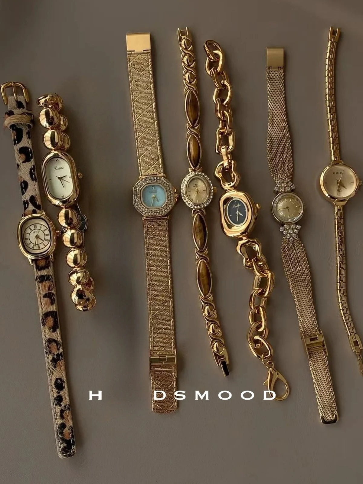 Original luxury women's watch Gold series fashion high-end temperament retro women's watch watch Women's accessories