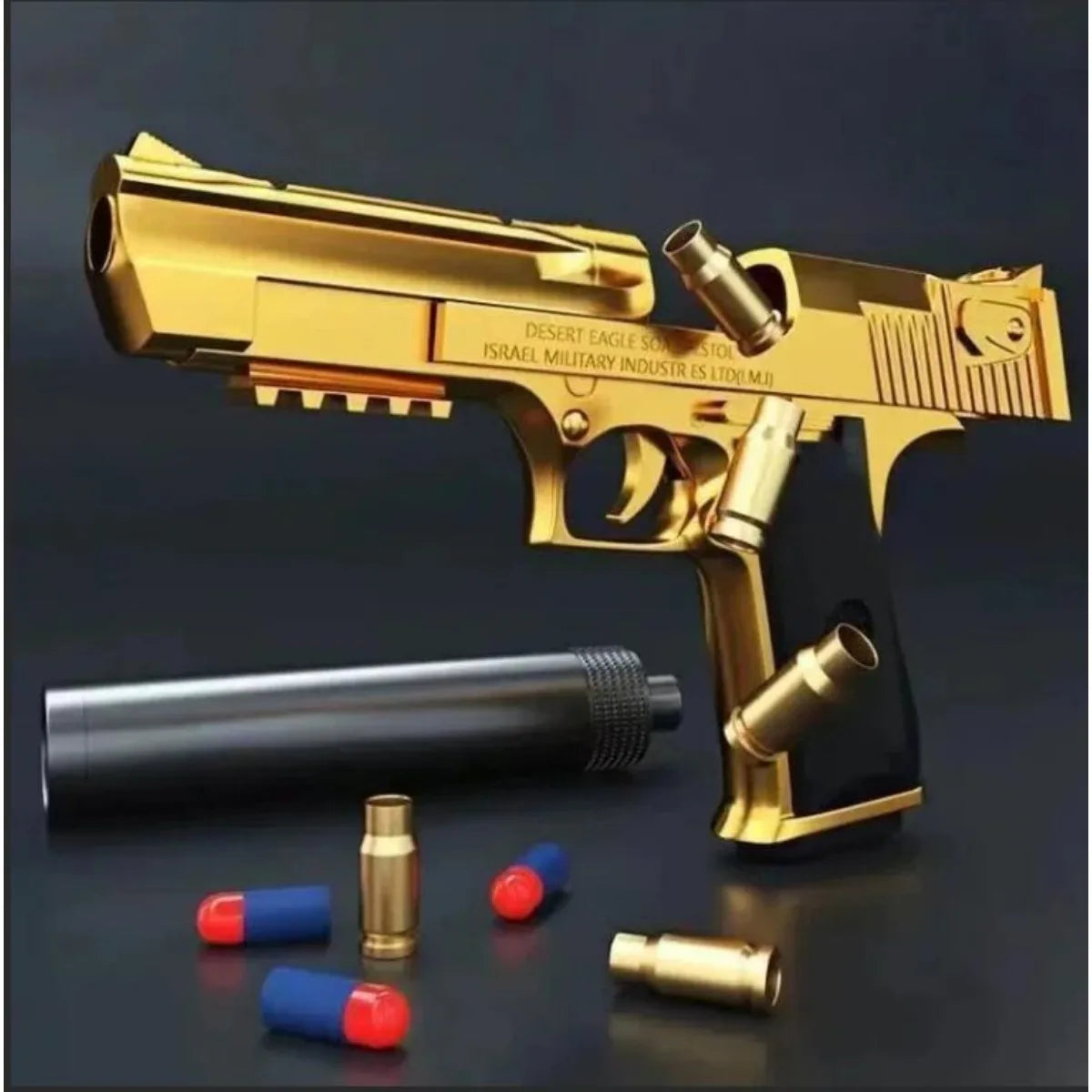 Desert Eagle Airsoft Toy Gun Shell Ejection Soft Foam Bullet Outdoor Shooting Prop Weapon for CS Halloween Cosplay Gift