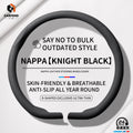 2026 New Ultra-Thin Car Steering Wheel Cover All-Season Universal  Anti-Slip Sweat-Absorbent Suede Nappa Automotive Interior