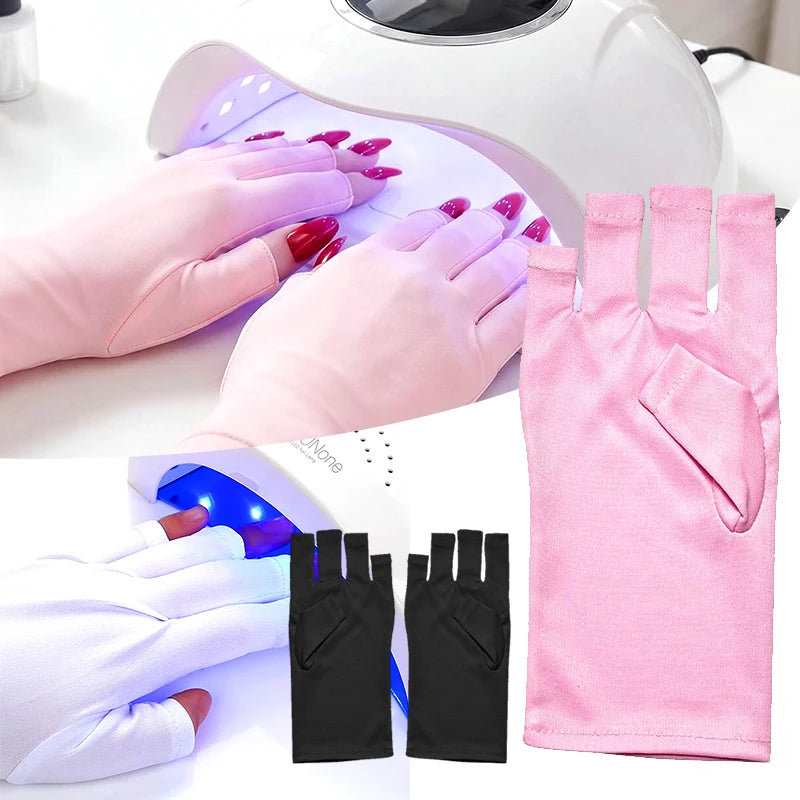 High-Quality Nail Art Glove UV Protection Glove Anti UV Radiation Protection Gloves Protecter For Nail Art Gel UV LED Lamp Tool