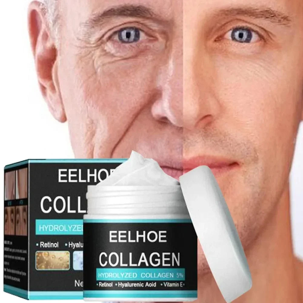 EELHOE Vitamin E Moisturizing Cream Man Improve Rough Dry Skin Tightening Nourishing Retinol Rejuvenate the Face Cream Man 50g