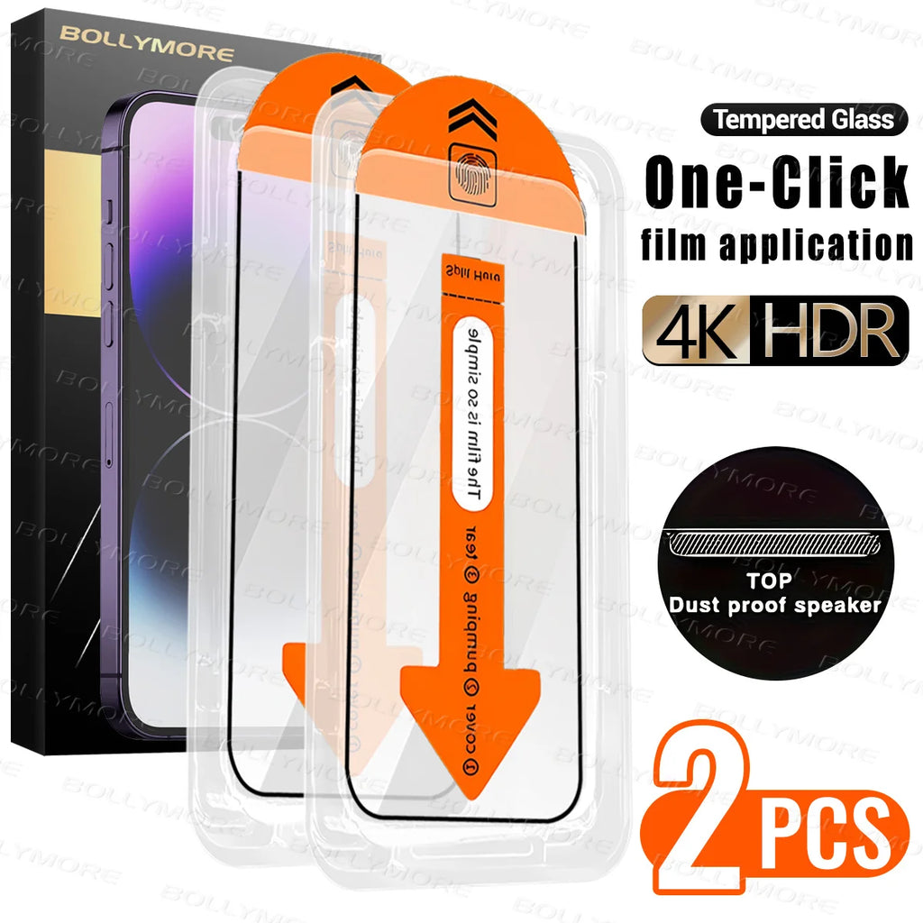 3Pcs HD Phone Screen Protector Set And 1 Phone Case, Compatible With IPhone 17/ Air/17 Pro Max/16/15/14/11/XR/XS