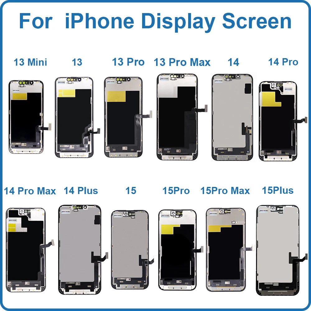AAA+ OLED For iPhone X XR XS Max LCD Incell For iPhone 11 12 13 14 Pro Max 13 Mini 14 Plus LCD Display Screen Digitizer Assembly