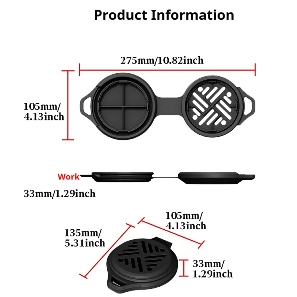 Mosquito Coil Bracket Silicone Mosquito Coil Hanger Portable Mosquito Coil Holder Burner Anti Scald for Camping Hiking