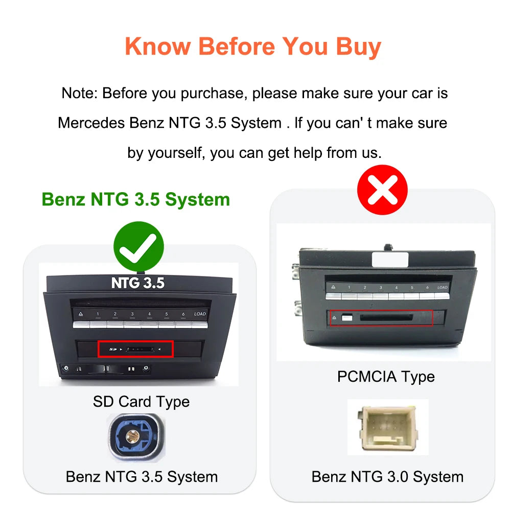 Bonroad Wireless CarPlay OEM Screen Upgrade Smart Adapter For Mercedes Benz S Class W221 2006-2013 NTG 3.0/3.5 Airplay Module Box