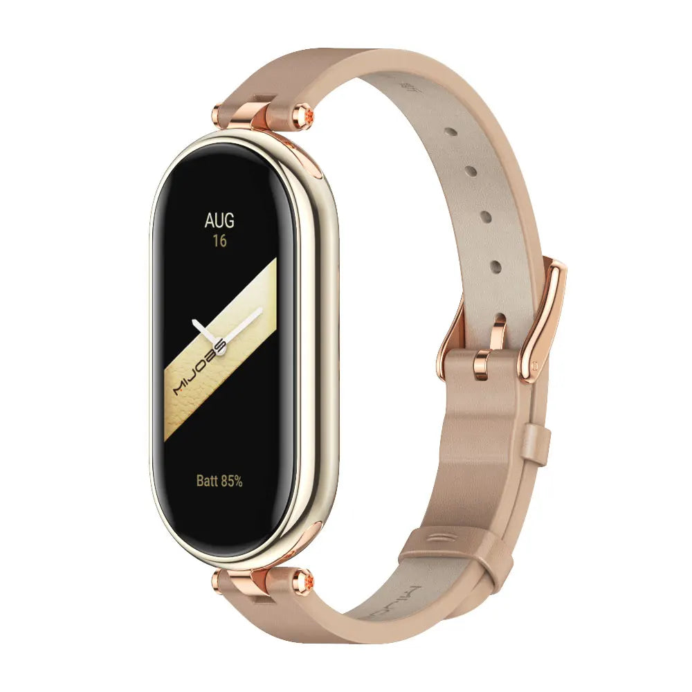 Mi Band 9 10 8 7 6 5 Strap for Xiaomi Smart Band 8 Bracelet NFC Global Version Leather Watch Band Mi 8 Wristband Miband 9 10