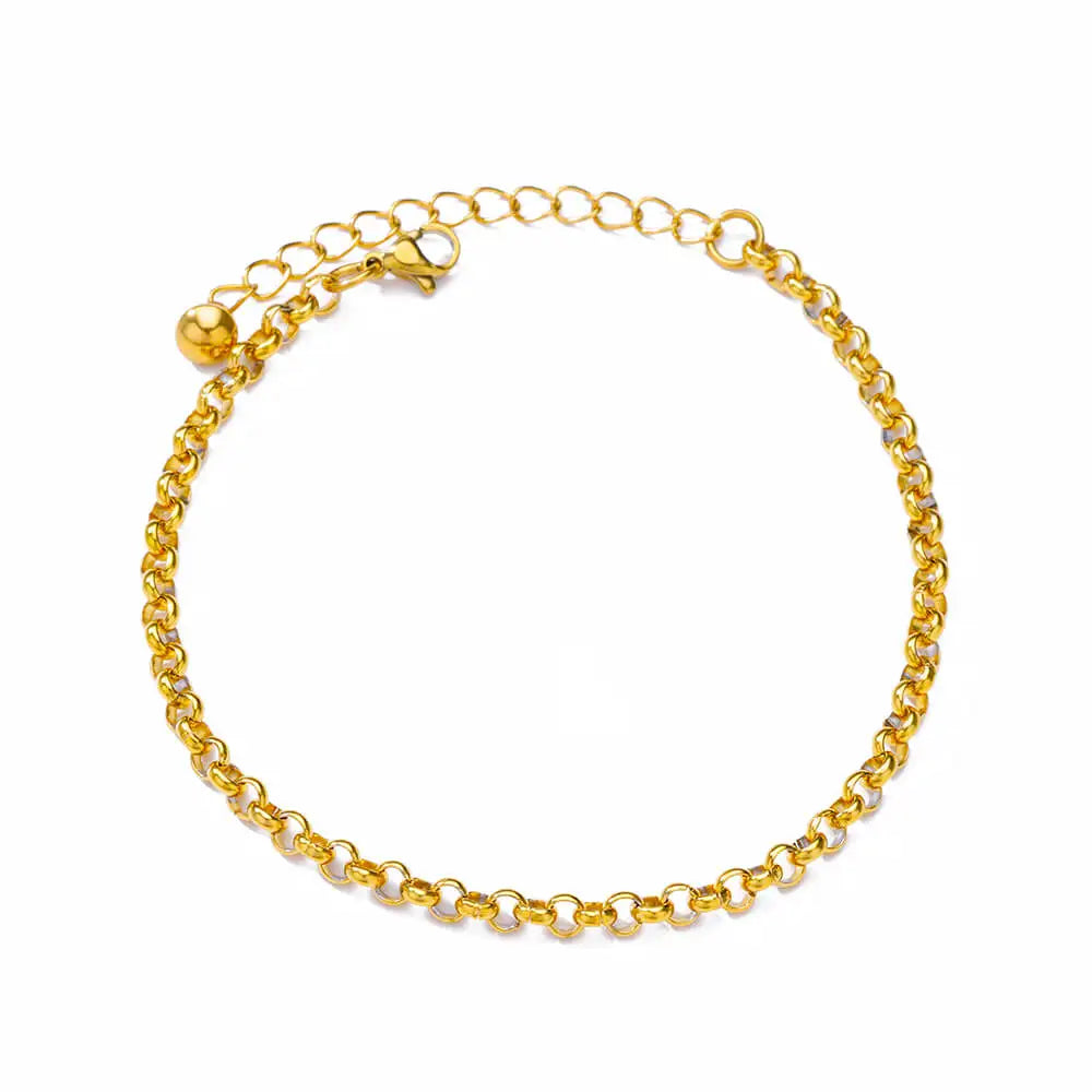 Colorful Boho Drops Anklets For Women Gold Color Stainless Steel Geometric Anklet Luxury Wedding Aesthetic Summer Jewelry Gift