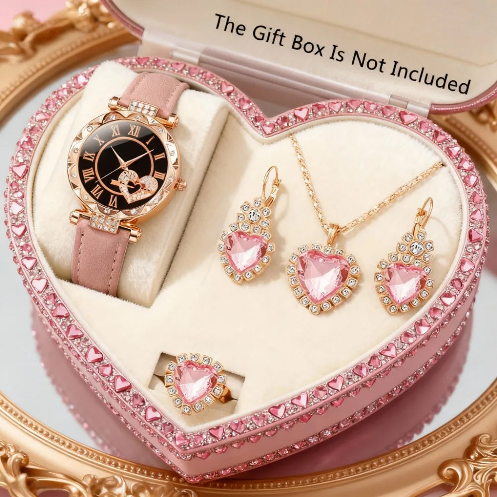 5pcs New Elegant Trendy Fashion Watch, Ideal Gift For Friends & Family For Valentine's Day, Ramadan And Birthdays.