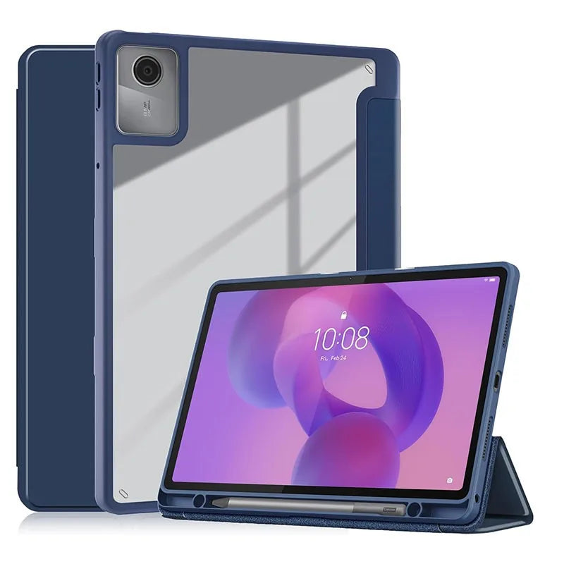 For Lenovo Idea Tab 11 Inch K11 Gen2 TB336ZU/FU Acrylic Tablet Cover with Pencil Holder Case for Xiaoxin Pad 2025 11'' TB335FC