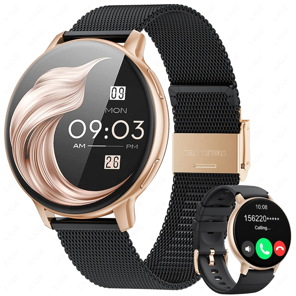 FOXBOX Smart watch Health Monitoring Sport Fitness Tracker Bluetooth Call Waterproof Men Women Luxury Smartwatch For IOS Android