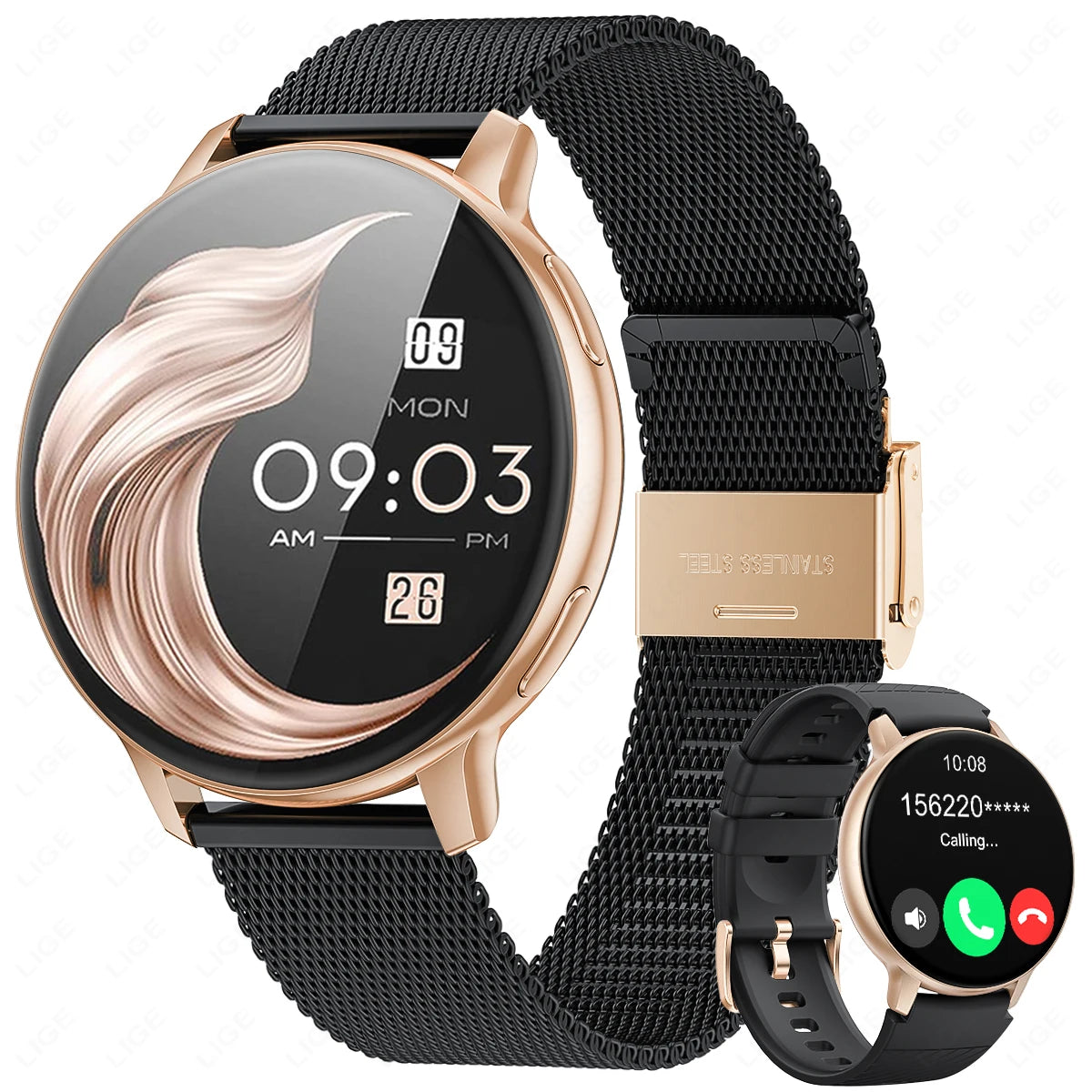 FOXBOX Smart watch Health Monitoring Sport Fitness Tracker Bluetooth Call Waterproof Men Women Luxury Smartwatch For IOS Android