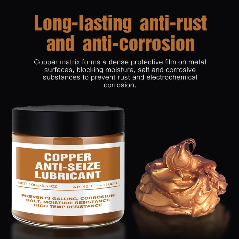 100ml Copper Grease Anti Seize Copper Thread Grease Anti Bite Agent Automotive Maintenance Repair Tool ﻿For Car Brake