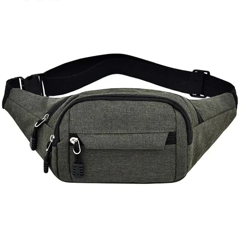 2025 Men's Sports Fanny Pack Fashion Phone Female Chest Bag Unisex Waist Bag Women Small Canvas Shoulder Casual Crossbody Bags
