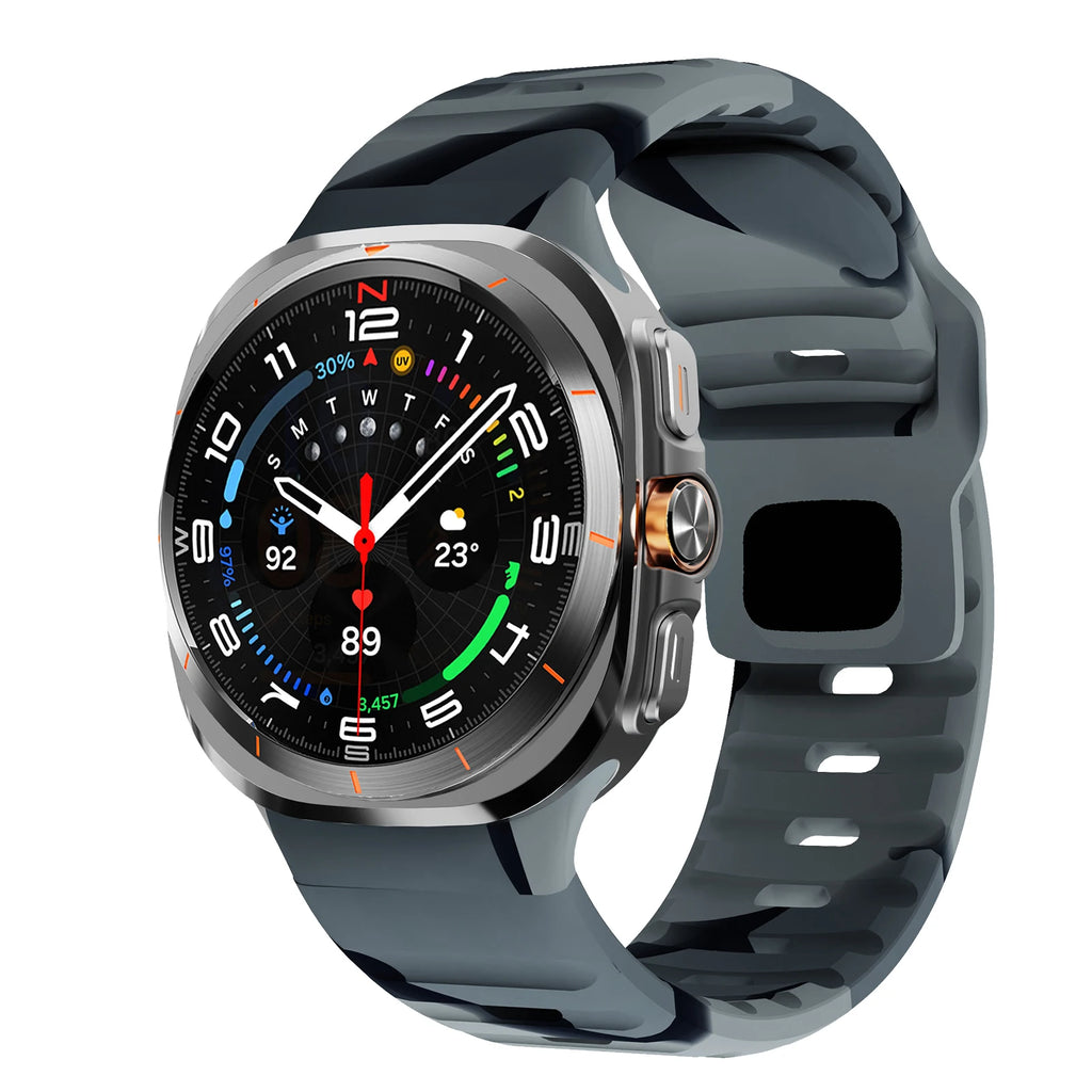 For Samsung Galaxy Watch 7 Ultra Strap 47mm Accessories correa Sport Silicone Bracelet For Samsung Galaxy Watch ultra band 47 mm