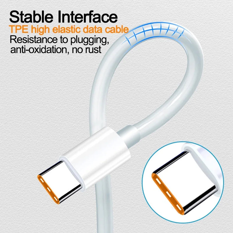 Original Xiaomi 6A Usb Type C Cable Charger 120w Turbo Tipo Fast Charging For Mi 13 12 11 10 Pro ultra Poco x3 Redmi Note K50 40