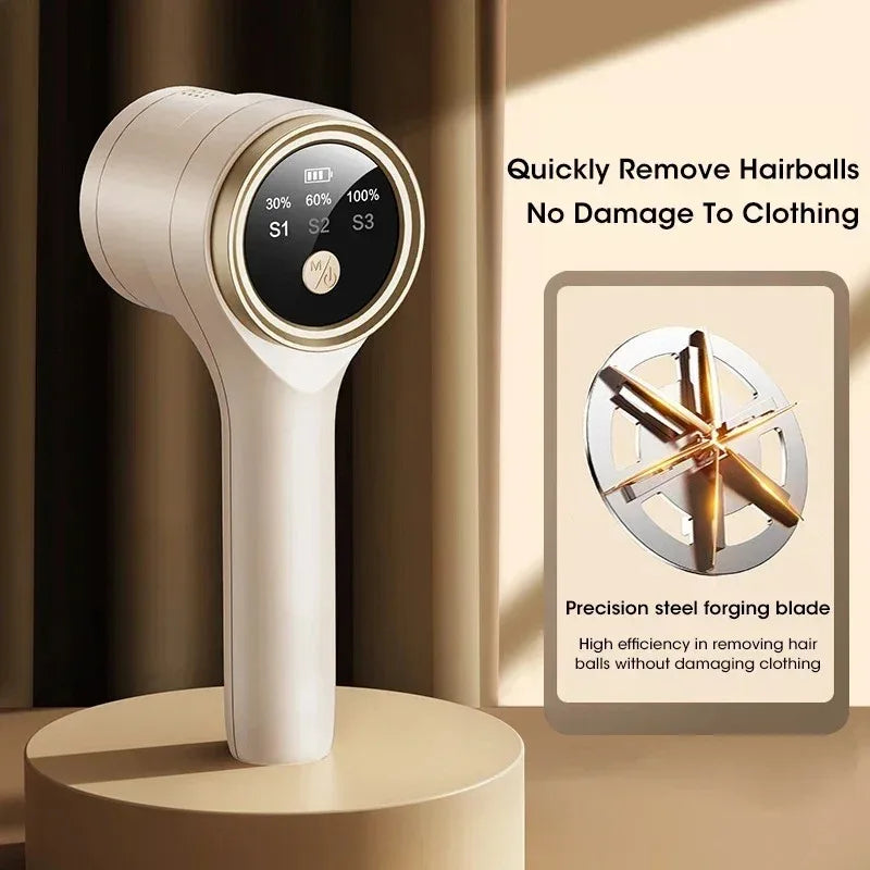 Rechargeable Portable Electric Lint Remover Pellet Fluff Hairball Shaver for Clothing